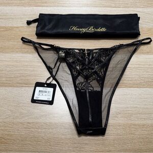 Honey Birdette Sheer Black Panty